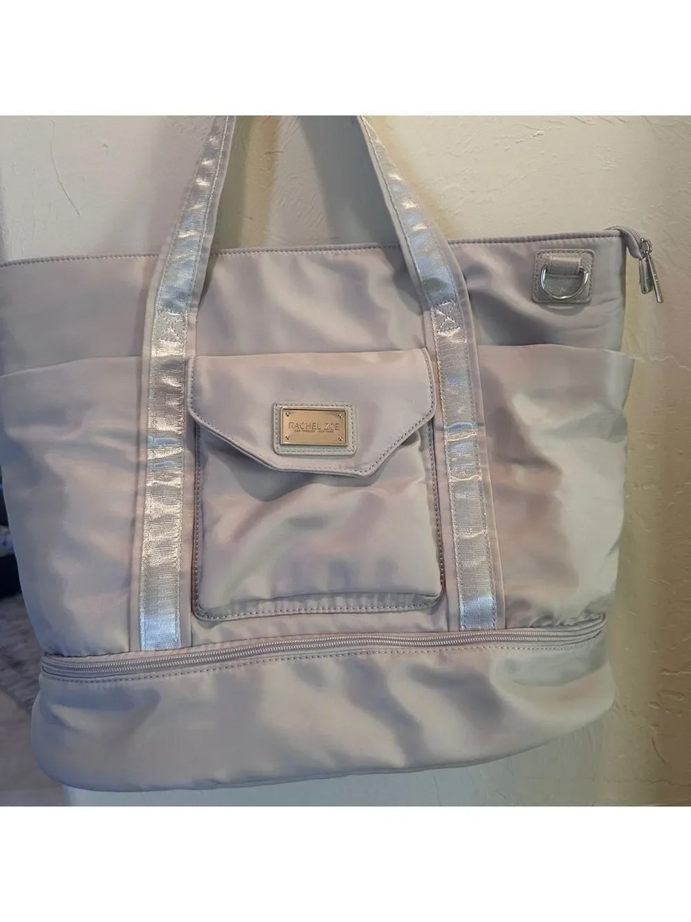 Rachel Zoe Travel Tote with Matching Accessory Bag in Excellent Condition